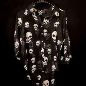 WOMEN SKELETON BLOUSE